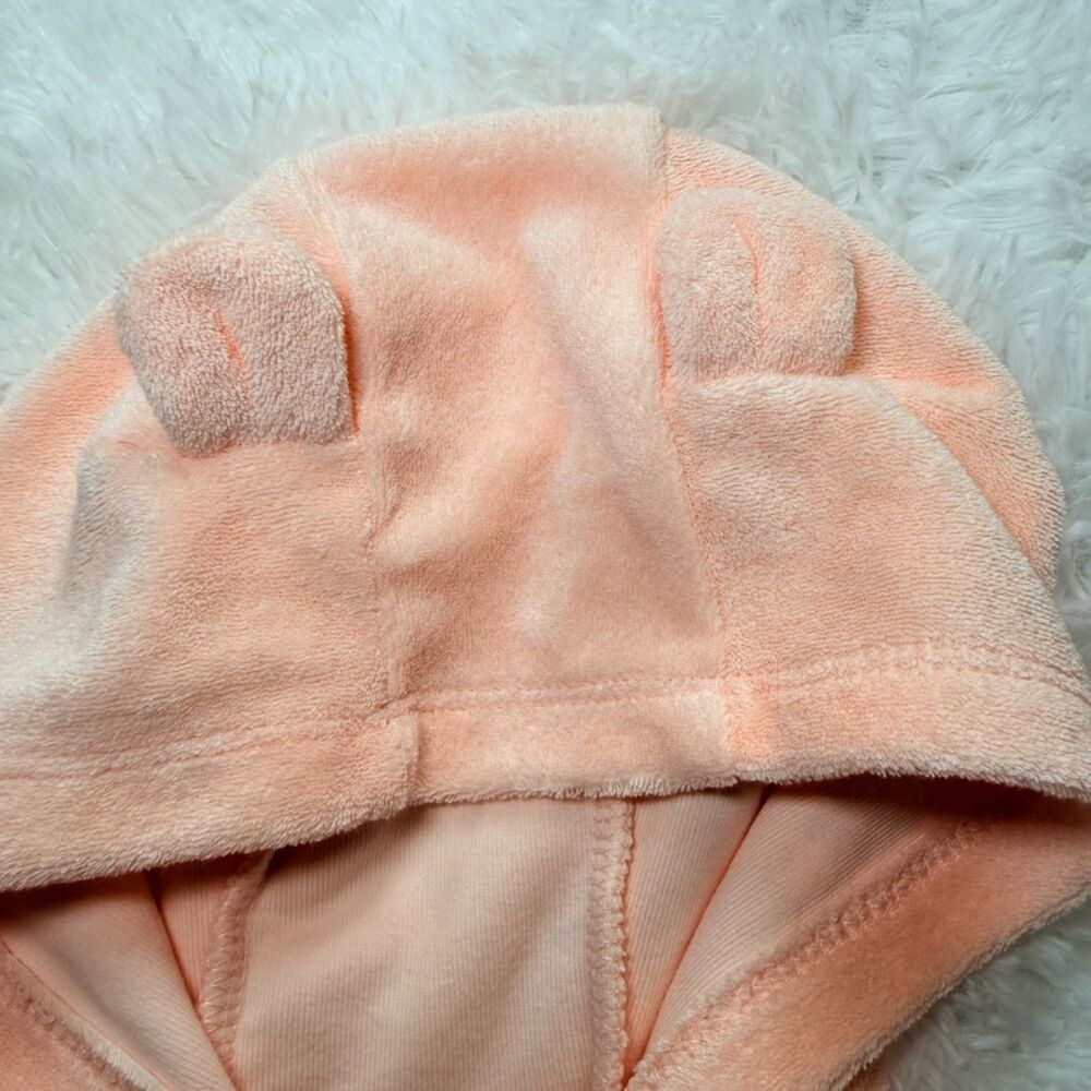 NWT Baby Outfit Set 12M Pink Hoodie Pants Onesie 3 Piece - Picture 6 of 8